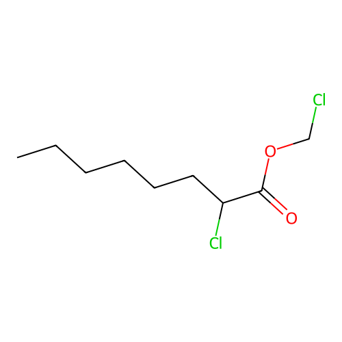 Chloromethyl 2-chlorooctanoate structure