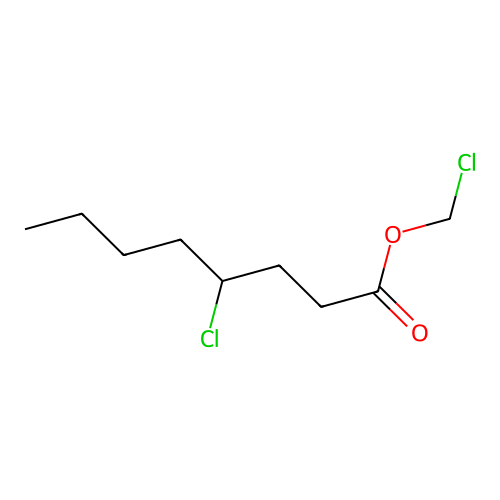 Chloromethyl 4-chloro-octanoate structure