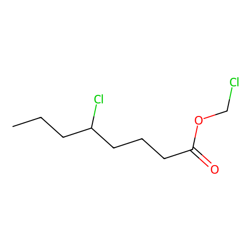 Chloromethyl 5-chloro-octanoate structure