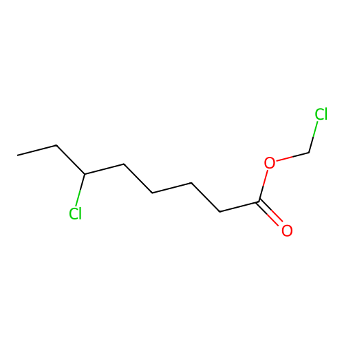 Chloromethyl 6-chloro-octanoate structure