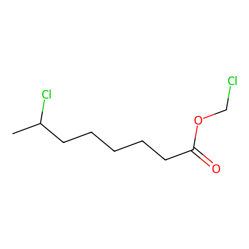 Chloromethyl 7-chloro-octanoate structure
