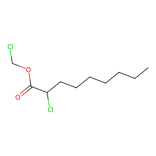 Chloromethyl 2-chlorononanoate structure