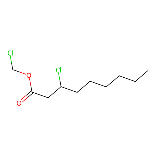 Chloromethyl 3-chlorononanoate structure