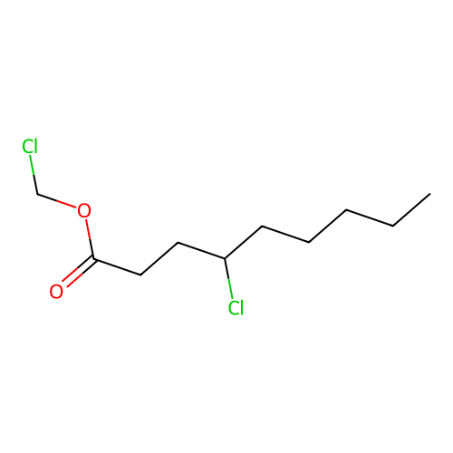 Chloromethyl 4-chlorononanoate structure