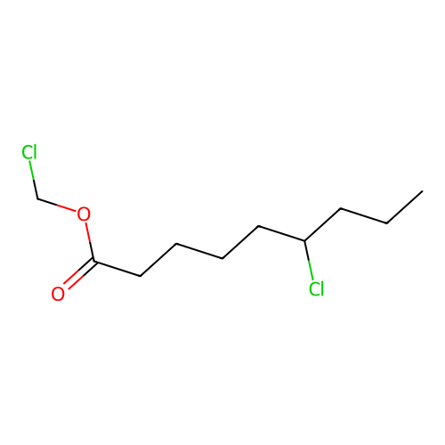 Chloromethyl 6-chlorononanoate structure