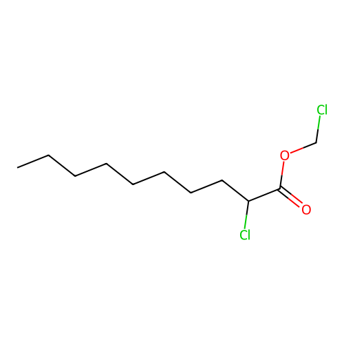 Chloromethyl 2-chlorodecanoate structure