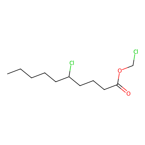 Chloromethyl 5-chlorodecanoate structure