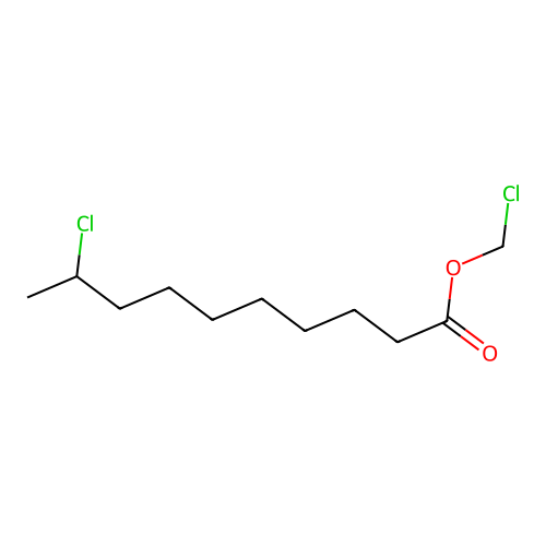 Chloromethyl 9-chlorodecanoate structure