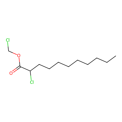 Chloromethyl 2-chloroundecanoate structure