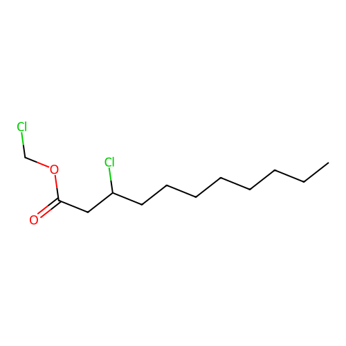 3-Chloroundecanoic acid, chloromethyl ester structure