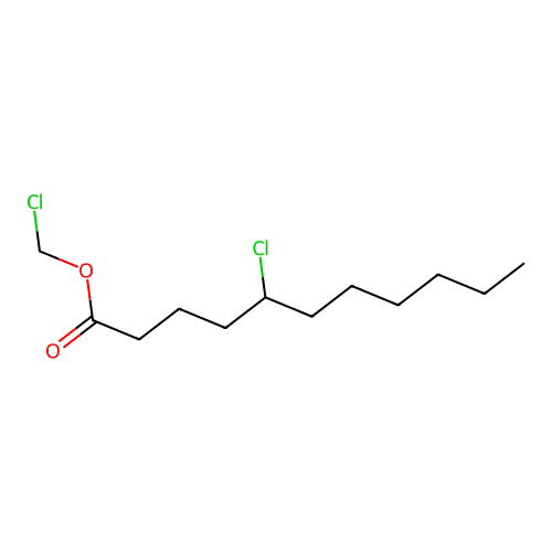 Chloromethyl 5-chloroundecanoate structure