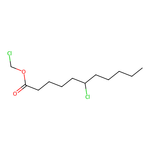 Chloromethyl 6-chloroundecanoate structure
