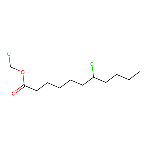 Chloromethyl 7-chloroundecanoate structure