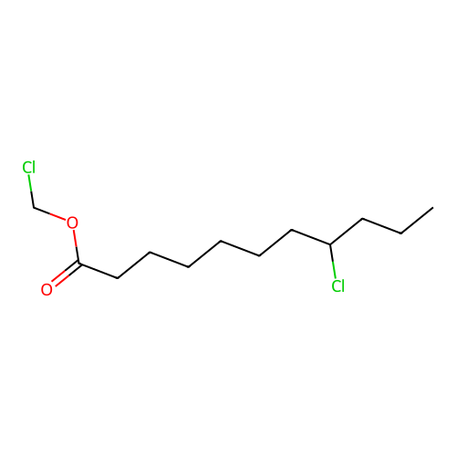 Chloromethyl 8-chloroundecanoate structure