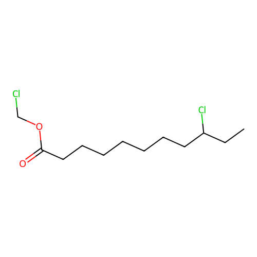 Chloromethyl 9-chloroundecanoate structure