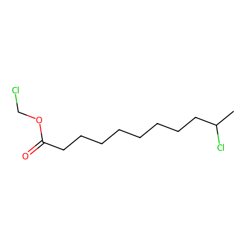 Chloromethyl 10-chloroundecanoate structure