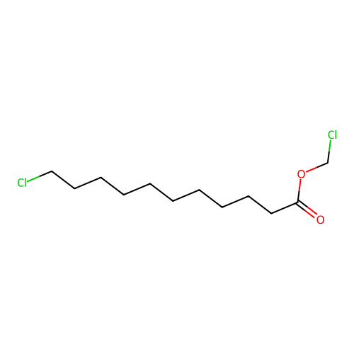 Chloromethyl 11-chloroundecanoate structure