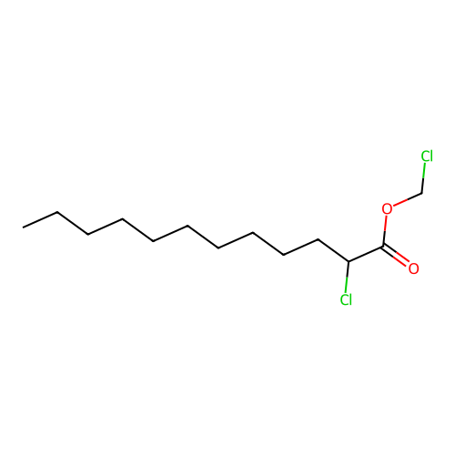 2-Chlorododecanoic acid, chloromethyl ester structure