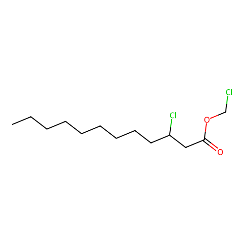 Chloromethyl 3-chlorododecanoate structure