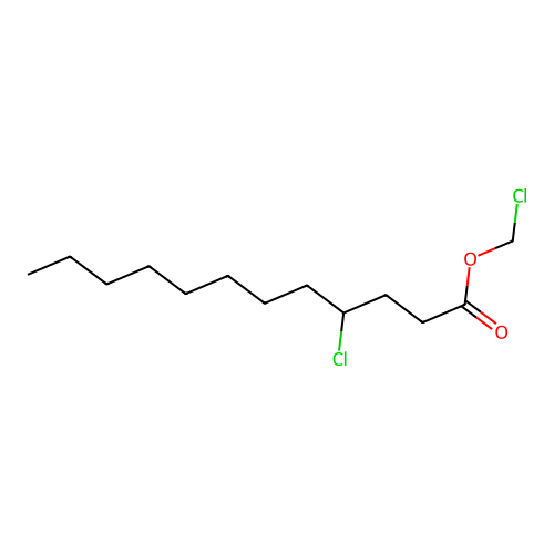 Chloromethyl 4-chlorododecanoate structure