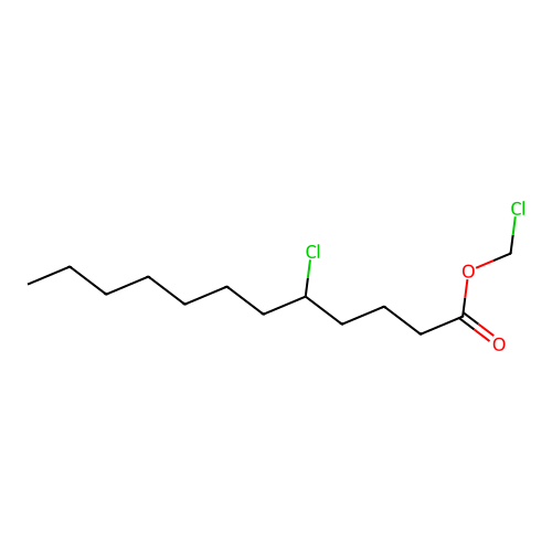 Chloromethyl 5-chlorododecanoate structure
