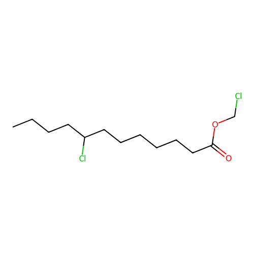 Chloromethyl 8-chlorododecanoate structure