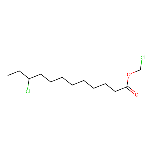 Chloromethyl 10-chlorododecanoate structure