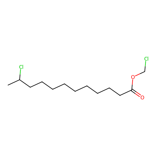 Chloromethyl 11-chlorododecanoate structure