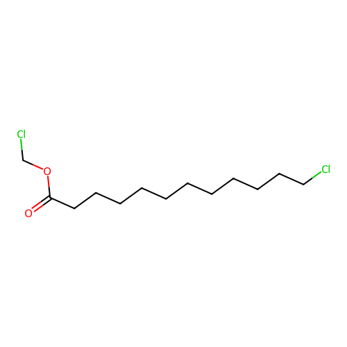 12-Chlorododecanoic acid, chloromethyl ester structure