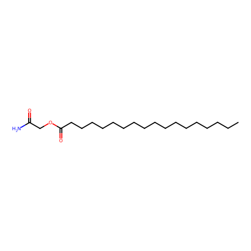 2-Amino-2-oxoethyl stearate structure