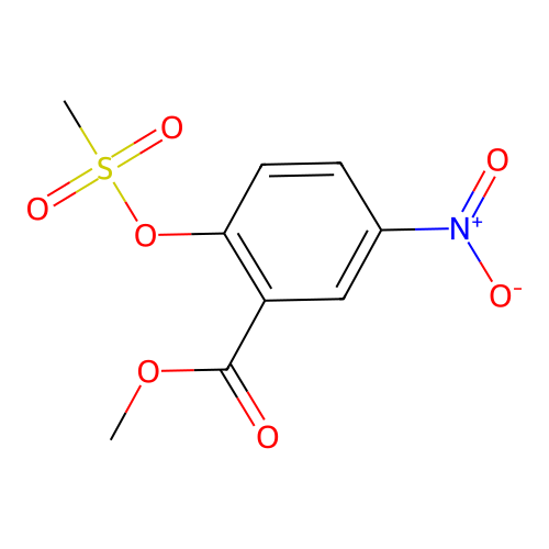 Methyl 2-((methylsulphonyl)oxy)-5-nitrobenzoate structure