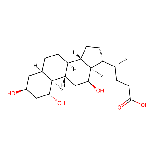 1beta-Hydroxydeoxycholic acid structure