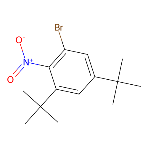 1-Bromo-3,5-ditert-butyl-2-nitrobenzene structure