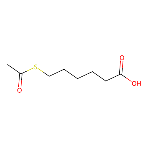 6-Acetylthiohexanoic acid structure
