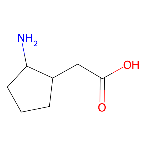 2-(2-aminocyclopentyl)acetic Acid structure