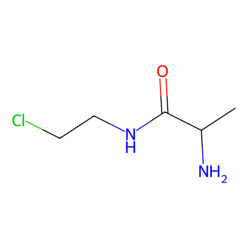 2-氨基-N-(2-氯乙基)丙酰胺 structure