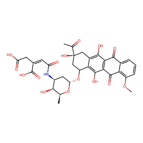 N-Aconityldaunomycin structure