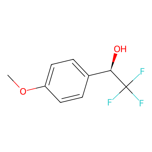 (1R)-2,2,2-trifluoro-1-(4-methoxyphenyl)ethan-1-ol structure