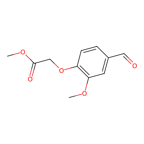 Methyl 2-(4-formyl-2-methoxyphenoxy)acetate structure