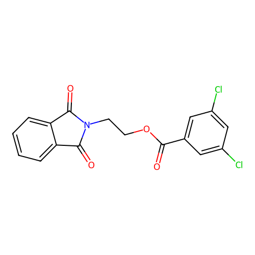 2-(1,3-Dioxo-1,3-dihydro-2H-isoindol-2-yl)ethyl 3,5-dichlorobenzoate structure