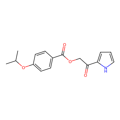 [2-oxo-2-(1H-pyrrol-2-yl)ethyl] 4-propan-2-yloxybenzoate structure