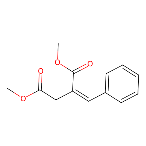 Dimethyl 2-benzylidenebutanedioate structure