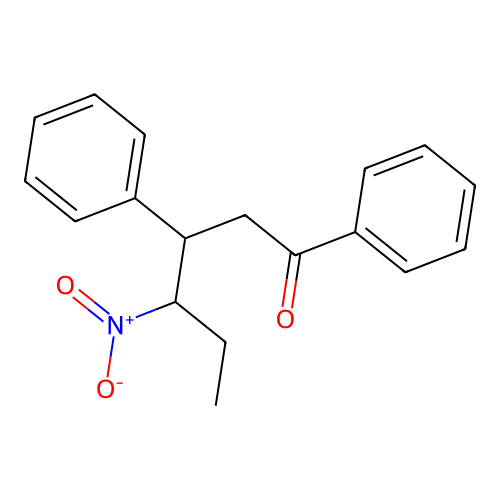 4-Nitro-1,3-diphenylhexan-1-one structure