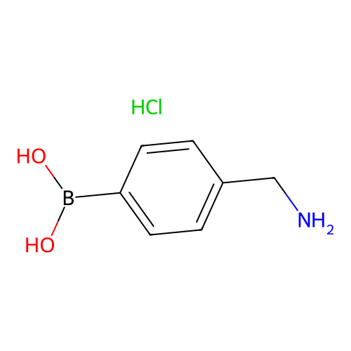 4-(Aminomethyl)benzeneboronic acid hydrochloride structure