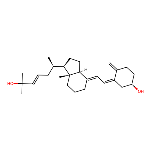 23-Dehydro-25-hydroxyvitamin D3 structure