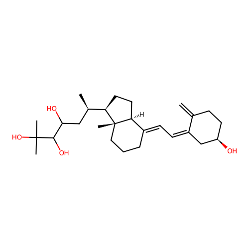 23,24,25-Trihydroxyvitamin D3 structure