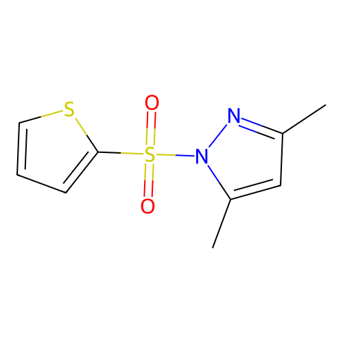 3,5-Dimethyl-1-(thiophene-2-sulfonyl)-1H-pyrazole structure