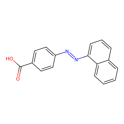 p-(1-Naphthylazo)benzoic acid structure