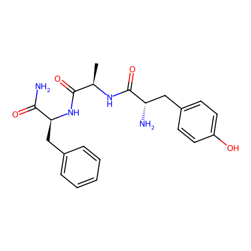L-Phenylalaninamide, L-tyrosyl-D-alanyl- structure