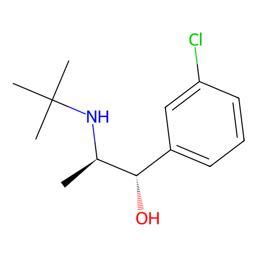 Erythrohydrobupropion structure